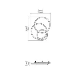 Frame LED Ceiling / Wall Light 27 Frame LED Ceiling / Wall Light -City Lights Store accord lighting frame led ceiling wall light line drawing 03