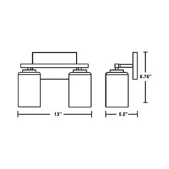 Leo Bath Vanity Light -City Lights Store afx lighting leo bath vanity light line drawing 01 167b513f d7e9 4922 b7c5 c212c9f84c12