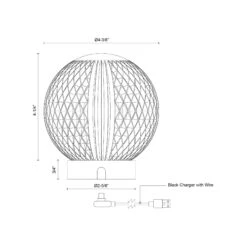 Marni LED Portable Table Lamp -City Lights Store alora lighting marni led portable table lamp line drawing 02 2bfdaa87 5142 430f ad09 566cd71de7d7