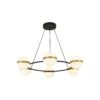Tagliato LED Ring Chandelier -City Lights Store alora lighting tagliato led ring chandelier 01a