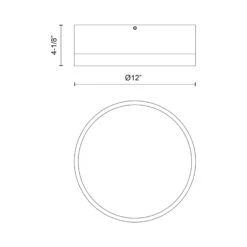 Brisbane Flush Mount Ceiling Light -City Lights Store alora mood brisbane flush mount ceiling light line drawing 02