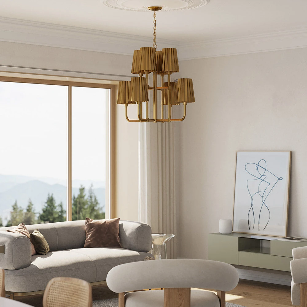 Plisse Chandelier 4 Plisse Chandelier - Image 2