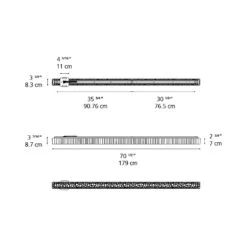 Artemide Calipso LED Linear Ceiling Light -City Lights Store artemide calipso led linear ceiling light line drawing 02 1b8eb6c1 ec25 403a b50f ceb11a838ff0