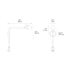 Artemide Ixa LED Plug-In Wall Light -City Lights Store artemide ixa led plug in wall light line drawing a19fef6a eeb3 49eb 8d12 df49af659859