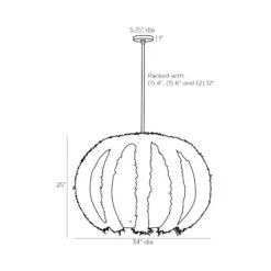 Johanna Pendant Light -City Lights Store arteriors johanna pendant light line drawing af2c2264 be21 4bc2 84ee 99bbb78e1fcd