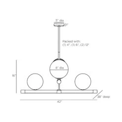 Yates Chandelier -City Lights Store arteriors yates chandelier line drawing 63791ad0 1b94 4c3b af29 a12ddb022a3c
