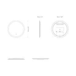 Ascot Round LED Wall Mirror -City Lights Store astro lighting ascot round led wall mirror line drawing 9ebfb845 eed1 4e96 a360 78d4e08bd367