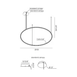 U-Light LED Pendant Light -City Lights Store axo light u light led pendant light line drawing 03 9a8e9122 ebce 427d 8f97 d4fec76e3ed8