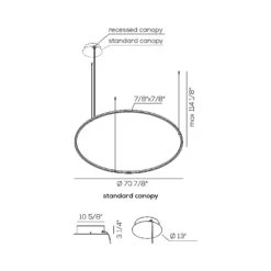 U-Light LED Pendant Light -City Lights Store axo light u light led pendant light line drawing 04 8a42c6fd 3315 4b2a b84f 94d4f14d2b9b