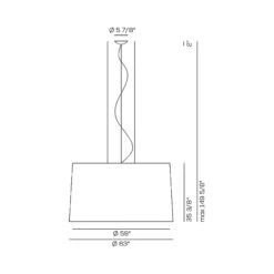 Velvet Pendant Light -City Lights Store axo light velvet pendant light line drawing 04 59a8b750 cd3a 4201 be30 26969ea53e1f