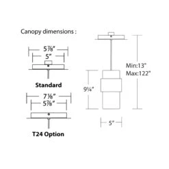 Banded LED Mini Pendant Light -City Lights Store banded led mini pendant light line drawing