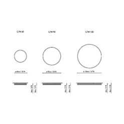 Lite Hole C/W LED Ceiling / Wall Light -City Lights Store blux lite hole c w led ceiling wall light line drawing