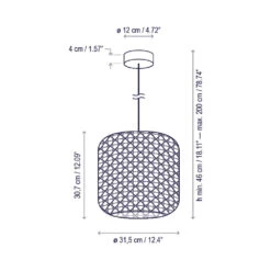 Nans Outdoor LED Pendant Light -City Lights Store bover nans outdoor led pendant light line drawing 04 2944c5c8 97ce 4364 90be 30db96470bf6