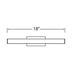 Brink LED Bath Vanity Wall Light 19 Brink LED Bath Vanity Wall Light -City Lights Store brink led bath vanity wall light line drawing 02