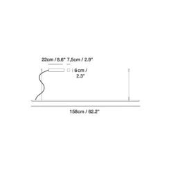 Lineal LED Pendant Light -City Lights Store carpyen lineal led pendant light line drawing 02 786b7817 b82a 4ade a418 eb8fe2595118