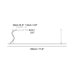 Lineal LED Pendant Light -City Lights Store carpyen lineal led pendant light line drawing 03 19e47a14 e066 4d7c ba3f ea360a5b3e69