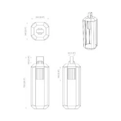 Cube Outdoor LED Rechargeable Floor Lamp 24 Cube Outdoor LED Rechargeable Floor Lamp -City Lights Store contardi cube outdoor led rechargeable floor lamp line drawing 01 9bf7470d 67bd 4e14 9e44 49810e01c4bf