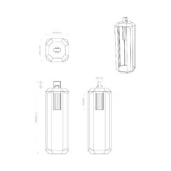 Cube Outdoor LED Rechargeable Floor Lamp 25 Cube Outdoor LED Rechargeable Floor Lamp -City Lights Store contardi cube outdoor led rechargeable floor lamp line drawing 02 125e50d7 fe99 4ffd bc5b 978064442dce