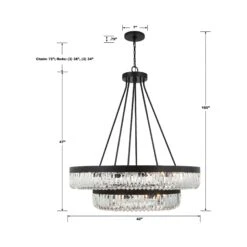 Alister Chandelier -City Lights Store crystorama alister chandelier line drawing 03 f2dc4868 f1e1 4208 93be 1eefc07ebe77