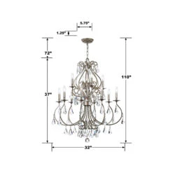 Ashton Chandelier 29 Ashton Chandelier -City Lights Store crystorama ashton chandelier line drawing 03 28e05792 f3e3 46ad 8861 2a50b22c7883