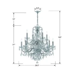 Imperial Chandelier -City Lights Store crystorama imperial chandelier line drawing 04 518f7043 0f08 47f9 a344 54e7bbf5246a
