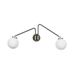 Array Twin Opal Wall Light