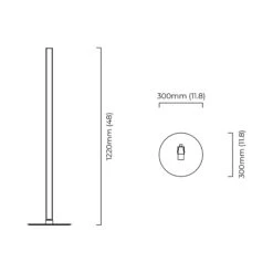 Artes LED Floor Lamp 13 Artes LED Floor Lamp -City Lights Store cto lighting artes led floor lamp line drawing