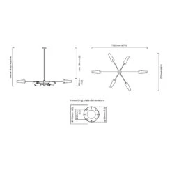 Axis Pendant Light -City Lights Store cto lighting axis pendant light line drawing 02