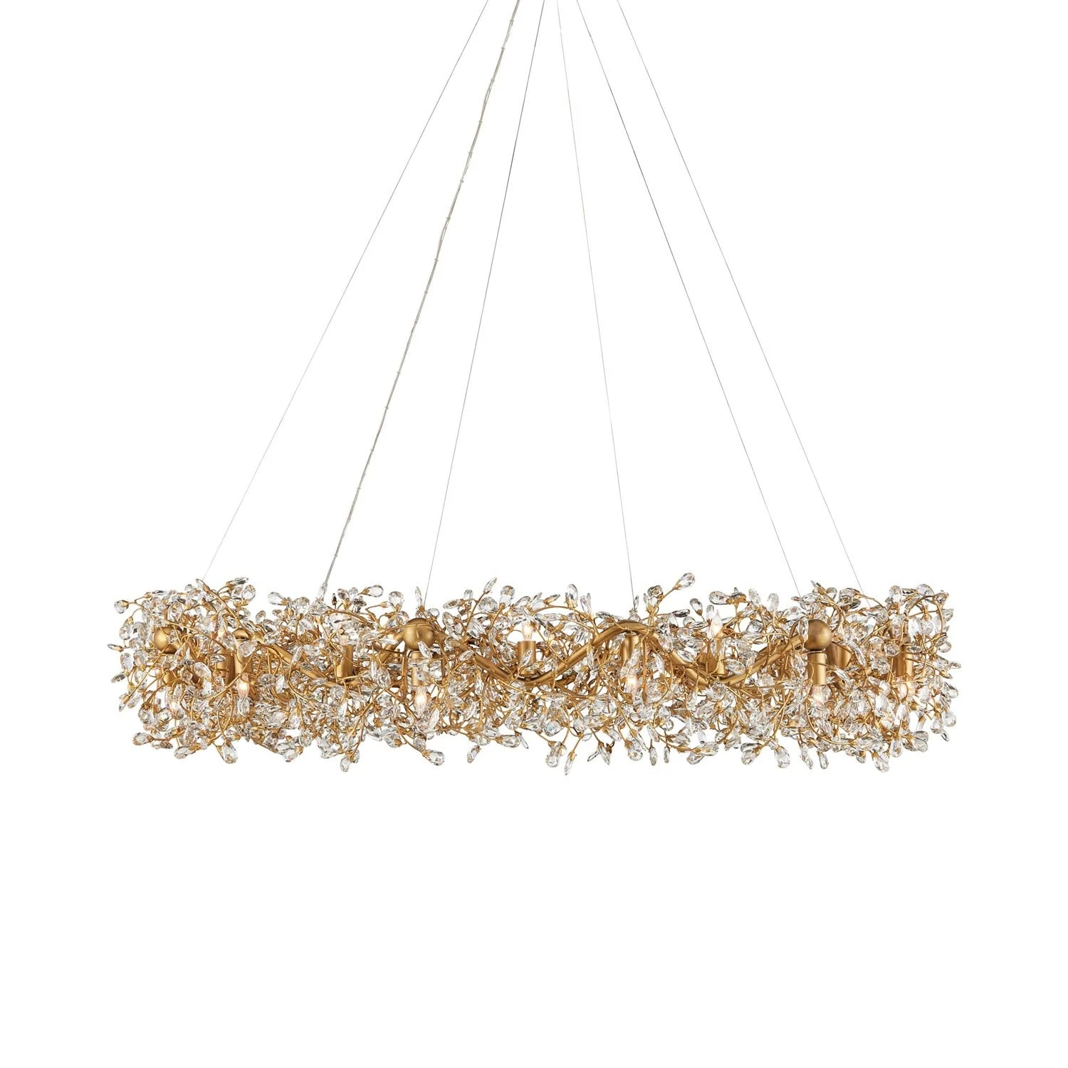 Crystal Bud Ring Chandelier 6 Crystal Bud Ring Chandelier - Image 4