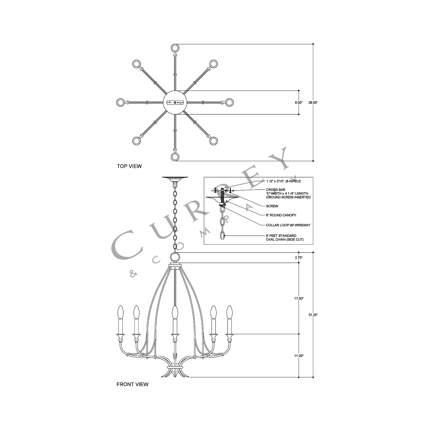 Folgate Chandelier 6 Folgate Chandelier - Image 4
