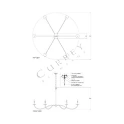 Saxon Chandelier -City Lights Store currey and company saxon chandelier line drawing 03 5b35490f 6792 47d3 a95f 6950d8145366