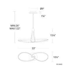 Mobius LED Pendant Light -City Lights Store dweled mobius led pendant light line drawing debc3658 d701 438e b5c7 7d277c2c7896