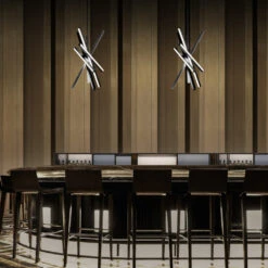 Parallax 731 LED Chandelier -City Lights Store dweled parallax 731 led chandelier lifestyle 02 a753bf3e 2a7f 4532 813e eca60fa9f090