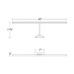 Reed LED Picture Light -City Lights Store dweled reed led picture light line drawing 04 8040278a 651a 448d a178 c9509f0dc958