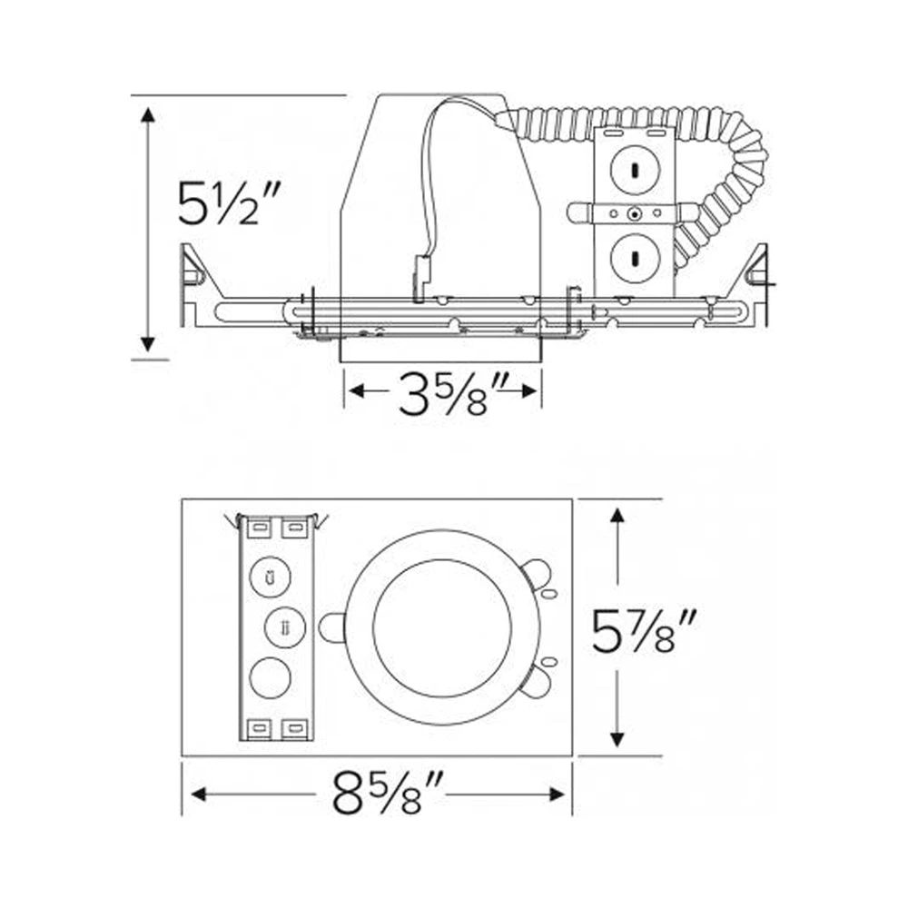 3" New Construction Dedicated LED IC Airtight Housing 6 3" New Construction Dedicated LED IC Airtight Housing - Image 4