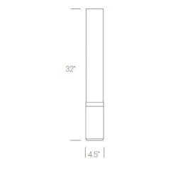 Elise Floor Lamp -City Lights Store elise floor lamp line drawing 01