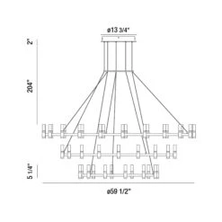 Albany LED Multi Tiered Chandelier 15 Albany LED Multi Tiered Chandelier -City Lights Store eurofase albany led multi tiered chandelier line drawing