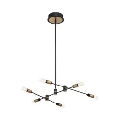 Albany LED Sputnik Chandelier -City Lights Store eurofase albany led sputnik chandelier 01
