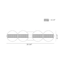 Atomo LED Wall Light 32 Atomo LED Wall Light -City Lights Store eurofase atomo led wall light 052425 line drawing 02 a1d1b5a0 79a0 4755 aacd 6aa8f074150a