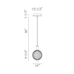 Palmas LED Pendant Light -City Lights Store eurofase palmas led pendant light line drawing 01 b4a8b74e e8d2 448f 8382 71696185607e