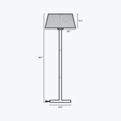 Vellura Freestanding Lamp Heater -City Lights Store eurofase vellura freestanding lamp heater line drawing 42271b1e 2c3b 4ee0 ac14 9b2b2e390add
