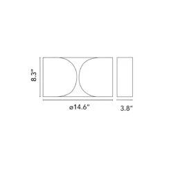 Flos Foglio Wall Light -City Lights Store foglio wall light line drawing