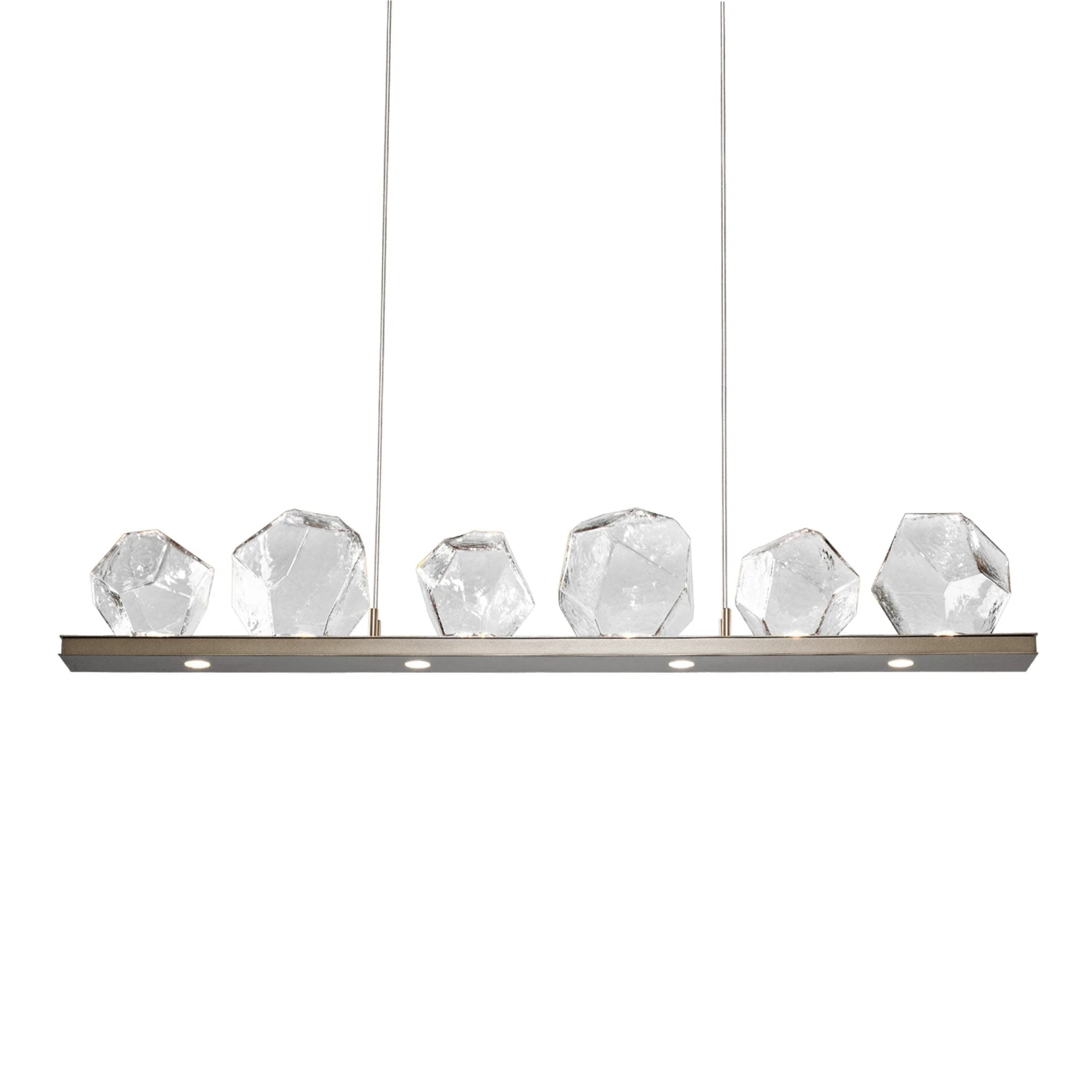 Gem Bezel LED Linear Pendant Light 17 Gem Bezel LED Linear Pendant Light - Image 15