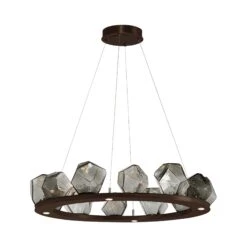 Gem Ring LED Chandelier 41 Gem Ring LED Chandelier -City Lights Store hammerton studio gem ring led chandelier 08