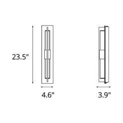 Axis Double LED Wall Light -City Lights Store hubbardton forge axis double led wall light line drawing 96e91830 822a 48cf 8df1 e507a796f155