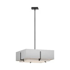 Exos Square Double Shade Pendant Light