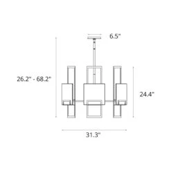 Geo Pendant Light -City Lights Store hubbardton forge geo pendant light line drawing 02 906e677b 92a6 4d7d 8bb0 67be950eca19