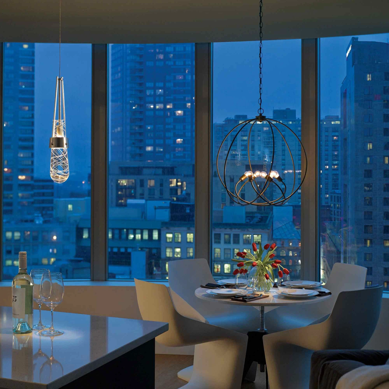 Orb Chandelier 5 Orb Chandelier - Image 3