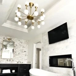 Astoria LED Chandelier -City Lights Store hudson valley lighting astoria led chandelier lifestyle 03 73d96f43 9a47 4f00 9bc2 0e25e4148c7d