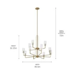 Kimrose Chandelier -City Lights Store kichler kimrose chandelier line drawing 03